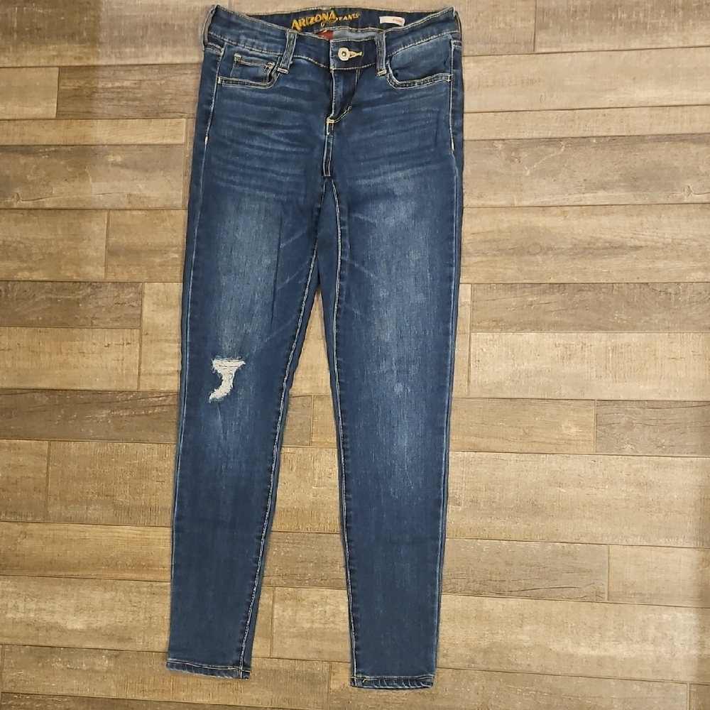 Arizona Jean Company Women's Dark Blue Skinny Jeans